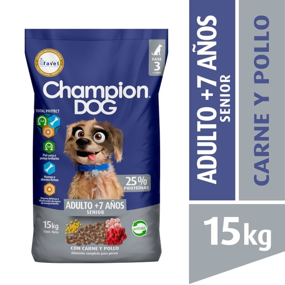Alimento Seco Perro Senior Carne Bolsa, 15 Kg