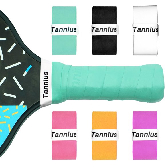 Pickleball Paddle Grip Tannius, paquete de 6 unidades, colores mezclados