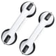 thumbnail image 1 of Grib Bars MCDEX, mango de ducha con ventosa, 30 cm, paquete de 2 unidades, negro y blanco, 1 of 8
