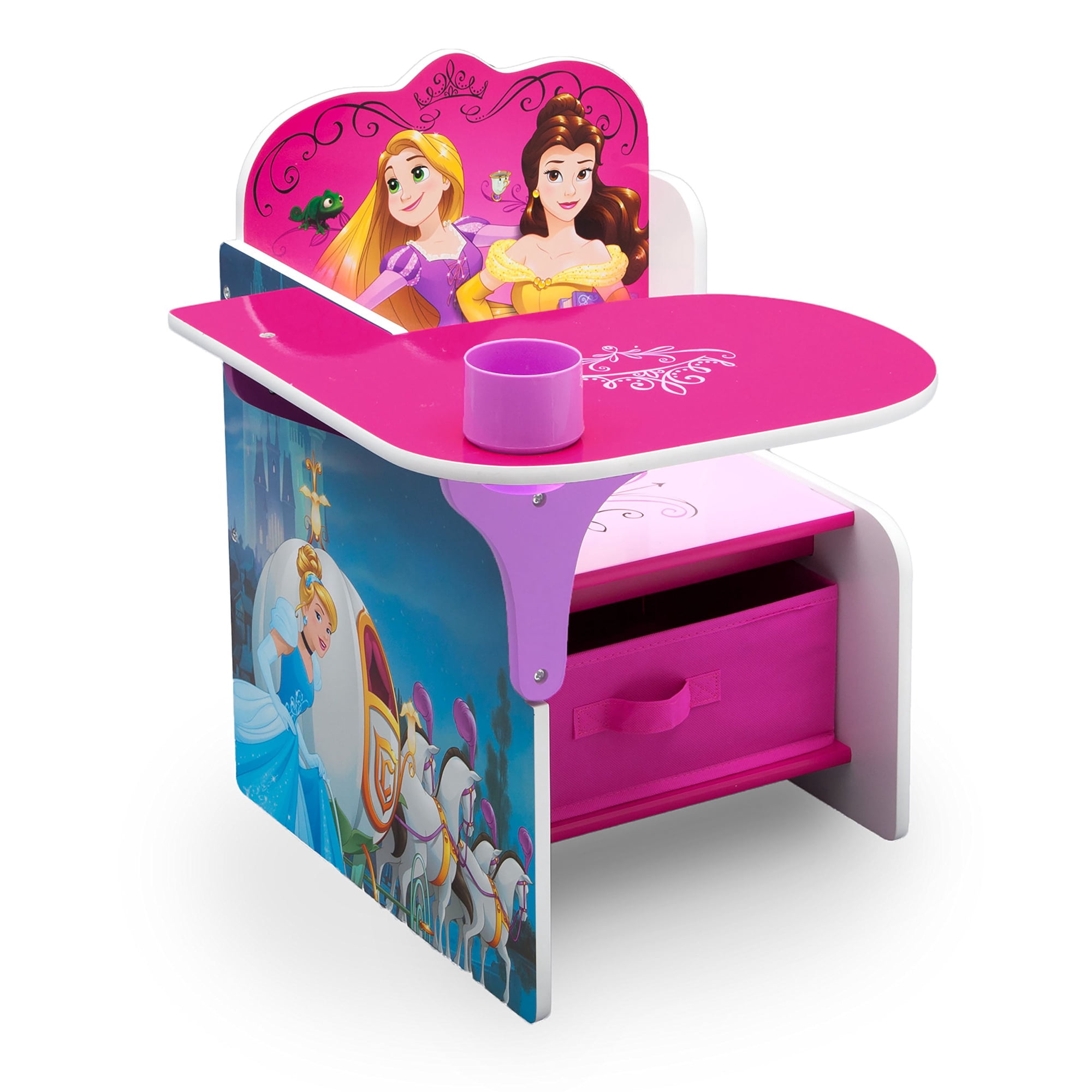Escritorio Con Silla Y Contenedor De Almacenaje Delta Children Disney Princesas