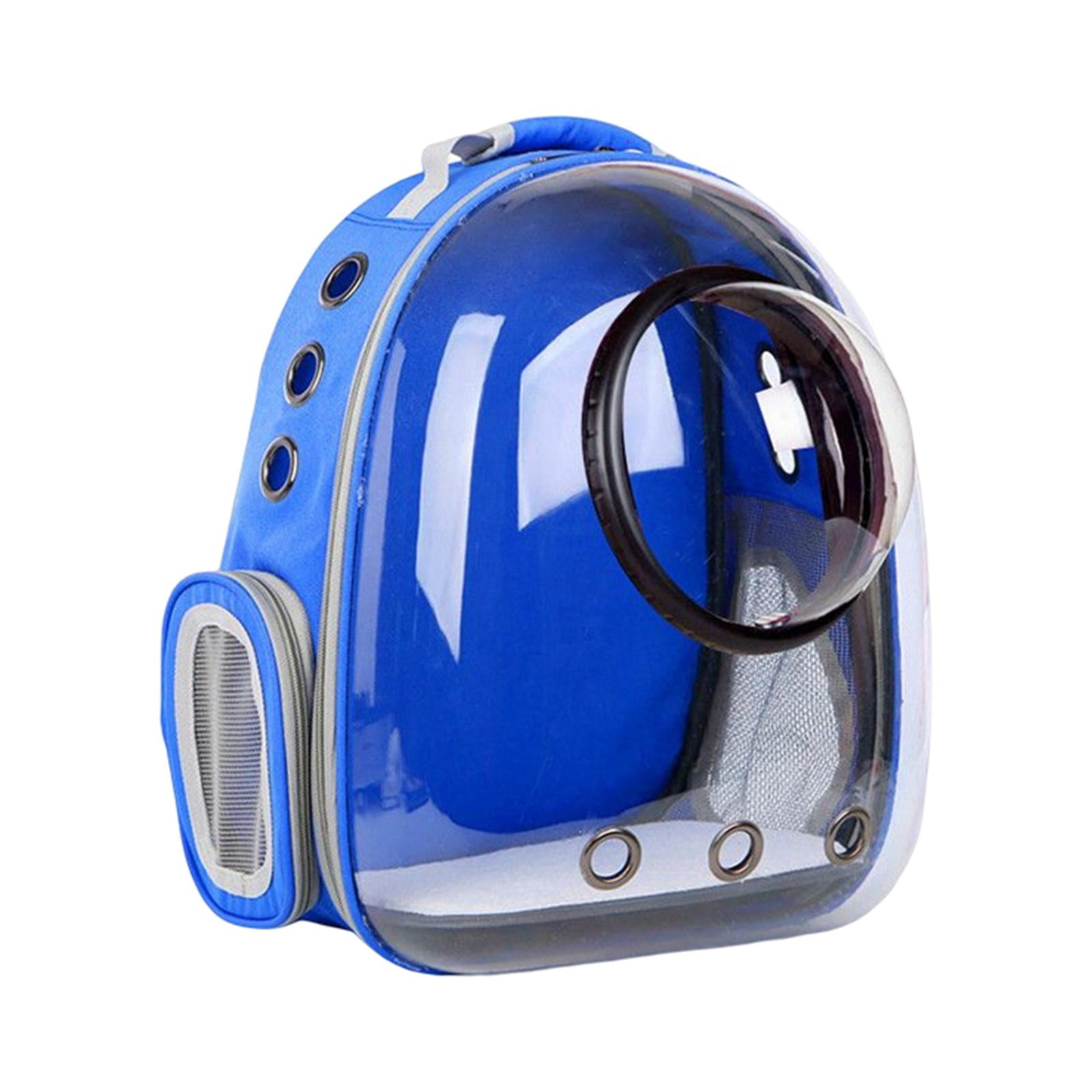 Magideal - Mochila Para Mascotas, Bolso A Prueba De Calor, Bolsa Transparente Para Perros Y Gatos, Bolsa De Viaje Para Mascotas Pequeñas Y Que Viajan Al , Azul Oscuro 16.54x12.20x11.02 Pulgadas