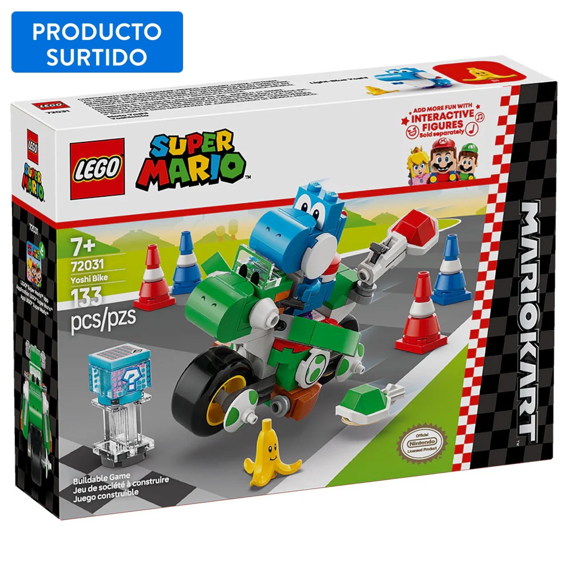 Lego - Bloques De Construcción Mario Kart: Moto Yoshi