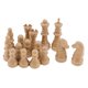 thumbnail image 1 of Piezas de ajedrez de plastico de repuesto de 16 piezas / piezas de ajedrez beige, 1 of 5