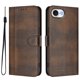 thumbnail image 1 of Funda Cartera para iphone 17 E/16 E Protección 360° con Ranuras para Tarjetas y Soporte Marrón, 1 of 6