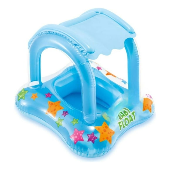 Inflable Flotador Para Bebe Con Techo Piscina Playa Lau