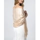 thumbnail image 3 of Bufanda de Pashmina Achillea 183 cm x 69 cm Crema/Beige, 3 of 7
