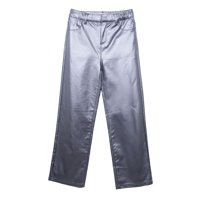 Pillin - Pantalón Niña Recto Brillante Plateado