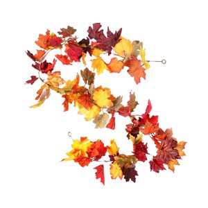 Magideal - Guirnalda De Decoración De Otoño Con Hojas De Otoño Realistas Led Para