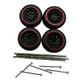 thumbnail image 4 of 4 Piezas Ruedas Y Neumáticos De Coche RC Accesorios De Coche De Aleación RC Para Escala 1/64 DIY Estilo Rojo C, 4 of 5