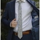 thumbnail image 2 of Corbata Blanco Floreado, 2 of 3