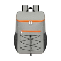 Ioensy - Mochila Térmica Aislada Bolsa Térmica De Gran Capacidad Para Viajes De Pesca En La Playa Gris Naranja