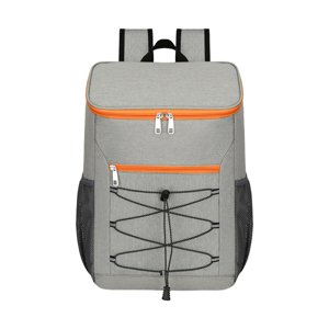 Ioensy - Mochila Térmica Aislada Bolsa Térmica De Gran Capacidad Para Viajes De Pesca En La Playa Gris Naranja