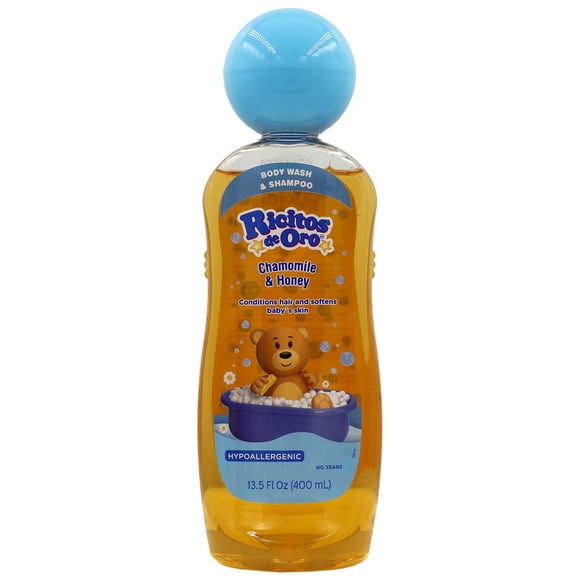Gel 2 en 1 Ricitos de Oro 400 mL Manzanilla y Miel Sin Alcohol