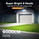 thumbnail image 2 of LUTEC 80 W 9000 lm Security Light Hardwire Motion Sensor Outdoor, 2 of 3