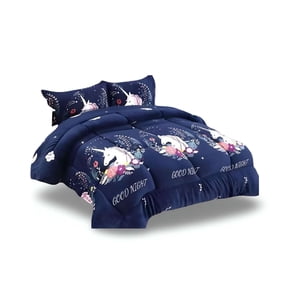 Rouss - Cobertor De Invierno Diseño Unicornio De Niña Plush Con Chiporro Plaza Y Media S40