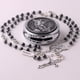 thumbnail image 3 of Collar con forma de rosario HanLincc con hematita de San Miguel para hombre, 3 of 7