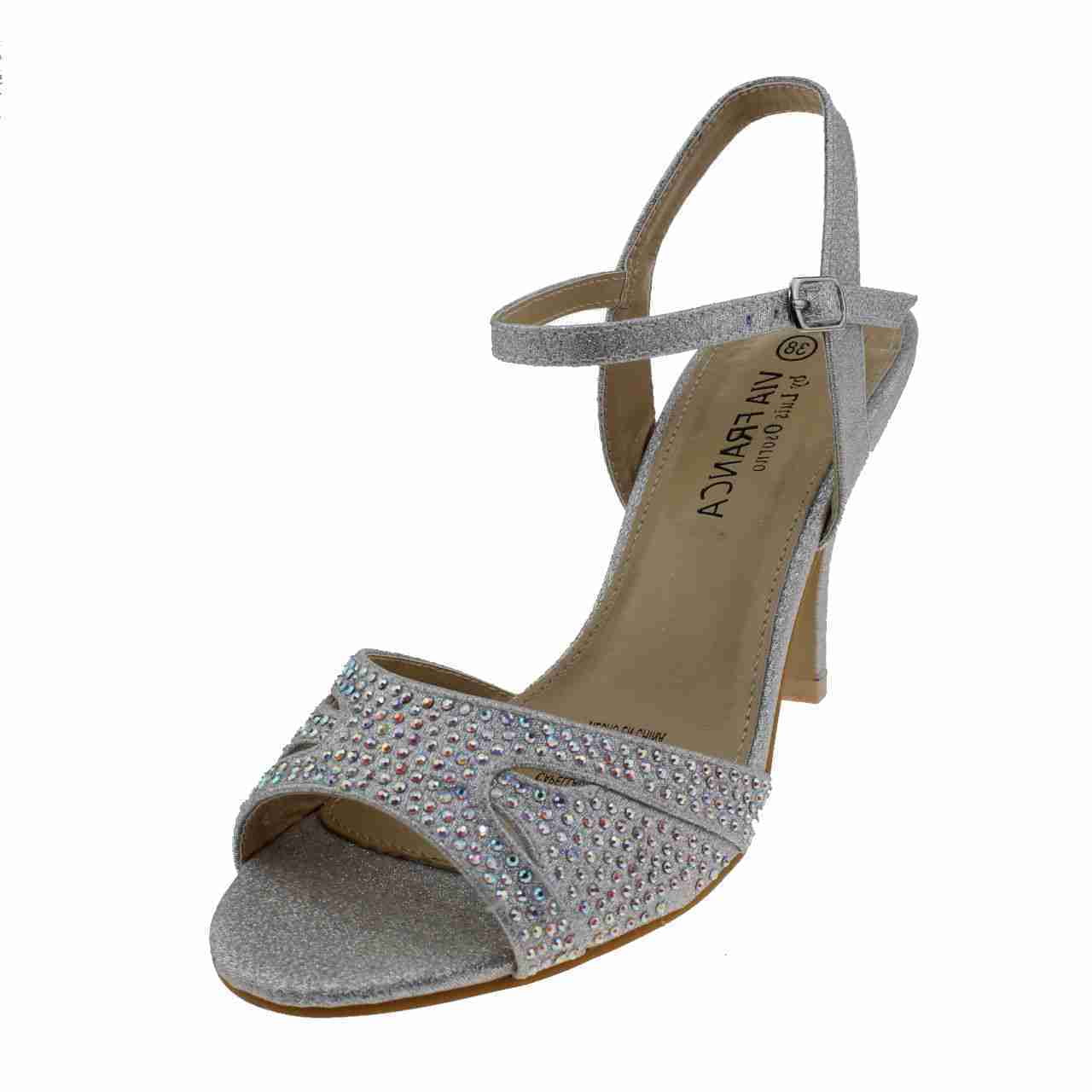 Sandalia Fiesta Plata Vía Franca