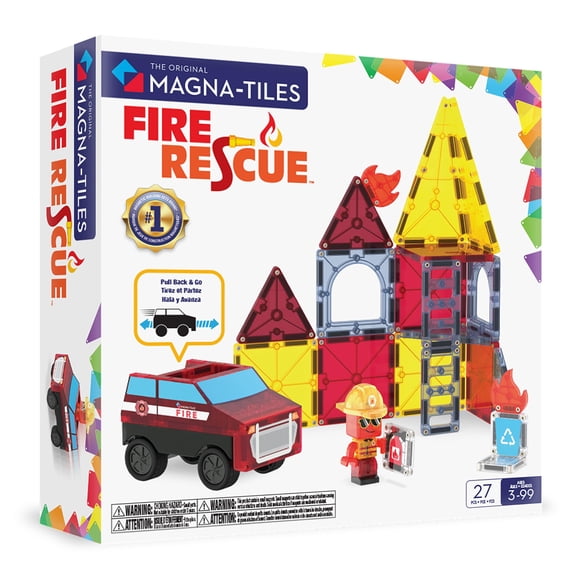 Set de construcción MAGNA-TILES Fire Rescue 27 piezas