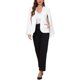 thumbnail image 2 of INSPIRE CHIC Blazer con Mangas de Capa para Mujeres de Negocios Trabajo Abierto Frente Chaqueta Casual Abrigo M Blanco Puro, 2 of 6