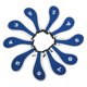 thumbnail image 4 of Juego De 10 Uds De Funda Para Cabeza De Hierro De Golf Funda Para Cabeza De Palo De Golf Putter Para Deportes Al Aire Libre Azul Y Blanco, 4 of 5