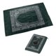 thumbnail image 1 of Alfombra De Oración Musulmana Alfombrillas Trenzadas Portátiles De Poliéster Simplemente Imprimen Verde Oscuro, 1 of 5
