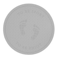 Magideal - Colchoneta Forma Forma Forma Para Ejercicios De 6 Mm De Grosor Para Entrenamientos De Densidad A Prueba De Golpes De 23 Pulgadas Para Ejercicio Antidesgarro Gris