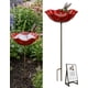 thumbnail image 1 of Estaca jardín flor metal hecha mano baño pájaros estación riego abejas regalo polinizadores, 1 of 7