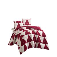 Genérico - Cobertor De Jacquerd Cutting 1.5P 180Cmx200Cmcolor Blanco Con Rojo