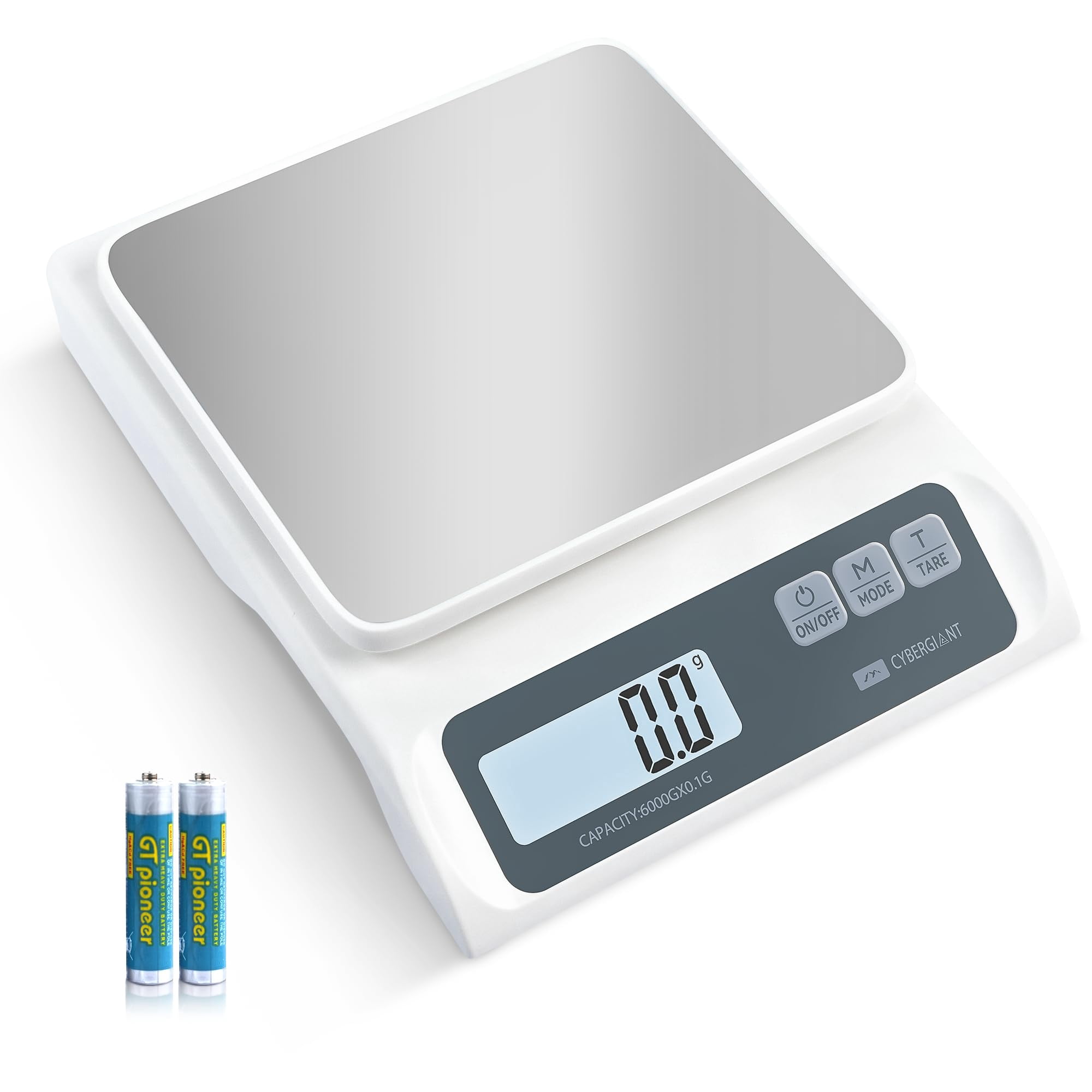 Báscula Digital Para Alimentos Cybergiant Precision 6 Kg/0,1 G Con Pantalla Lcd