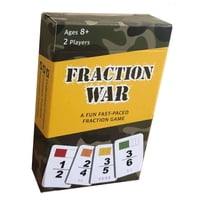 Juego De Cartas Math Magic Fraction War To Learn Fractions 8+ Years