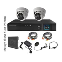 Vipa - Kit 2 Cámaras Seguridad Interior Con Disco Duro I21Ldd