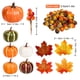 thumbnail image 2 of Set de hojas artificiales de arce y calabaza Whaline, 160 unidades, 2 of 6