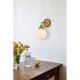 thumbnail image 2 of Lámpara de pared Living District Hanson de 1 luz de latón con esmerilado, 2 of 7