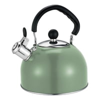 Magideal - Hervidor Con Silbato Fuerte, Hervidor De Té, Hervidor Doméstico Para Estufa Eléctrica, Hervidor De Té De Acero Inoxidable Para Acampar, Barbacoa De In Verde