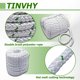 thumbnail image 3 of Cuerda de poliéster TINVHY 9 mm x 61 m 4800 lb Blanco/Verde, 3 of 7