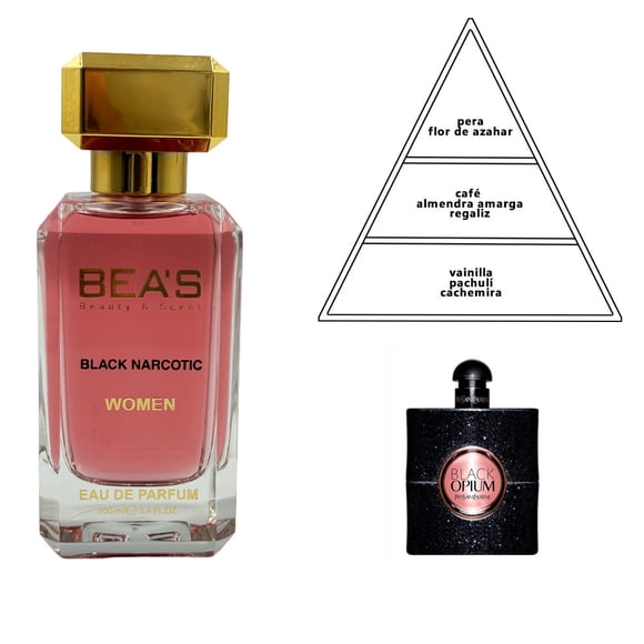 Perfume Beas Black Narcotic Mujer Edp 100 Ml