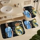 thumbnail image 5 of Rodri Juego de 3 alfombras de baño de coral fleece: tapete de baño + alfombra de inodoro en forma de U + funda de tapa de inodoro en forma de O, 5 of 6
