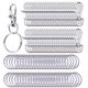 thumbnail image 1 of Ganchos de presión para cordón Livder 100 piezas + Aros para llaves de aleación, 1 of 7