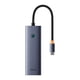 thumbnail image 3 of Adaptador HUB 4 en 1 USB-C  a 3 puertos USB 3.0 + Ethernet RJ45 - Baseus UltraJoy Series - Gris espacial, 3 of 8