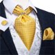 thumbnail image 1 of Corbatas Seda Ascot Pañuelo + Anillo Plateado Paño Colleras dorado Talla Única, 1 of 6