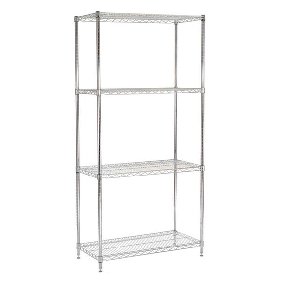 Estante 90x45x180 cm Acero Cromado ProChef. Capacidad 480 kg