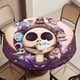 thumbnail image 5 of Pesadilla Antes De Navidad theme Fitted Round Tablecloths Elastic Edged Table Covers Waterproof Table Cloth For Kitchen Holiday Party Tables Decor 150cm, 5 of 6