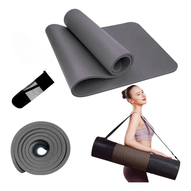 Mat De Yoga Alfombra 15 mm Extra Gruesa + Bolso