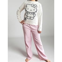 Pijama Micropolar Mujer Hello Kitty Beige S
