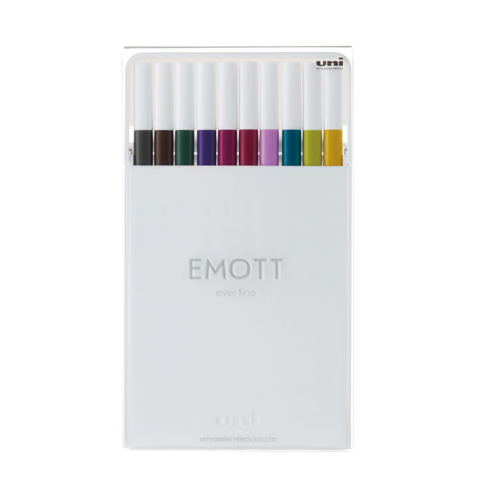 Faber Castell - Set Tiralíneas Uniball Emott Pem-sy N°3 X10 Colores