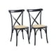 thumbnail image 1 of Pack 2 Silla Crossback Madera Negra, 1 of 3