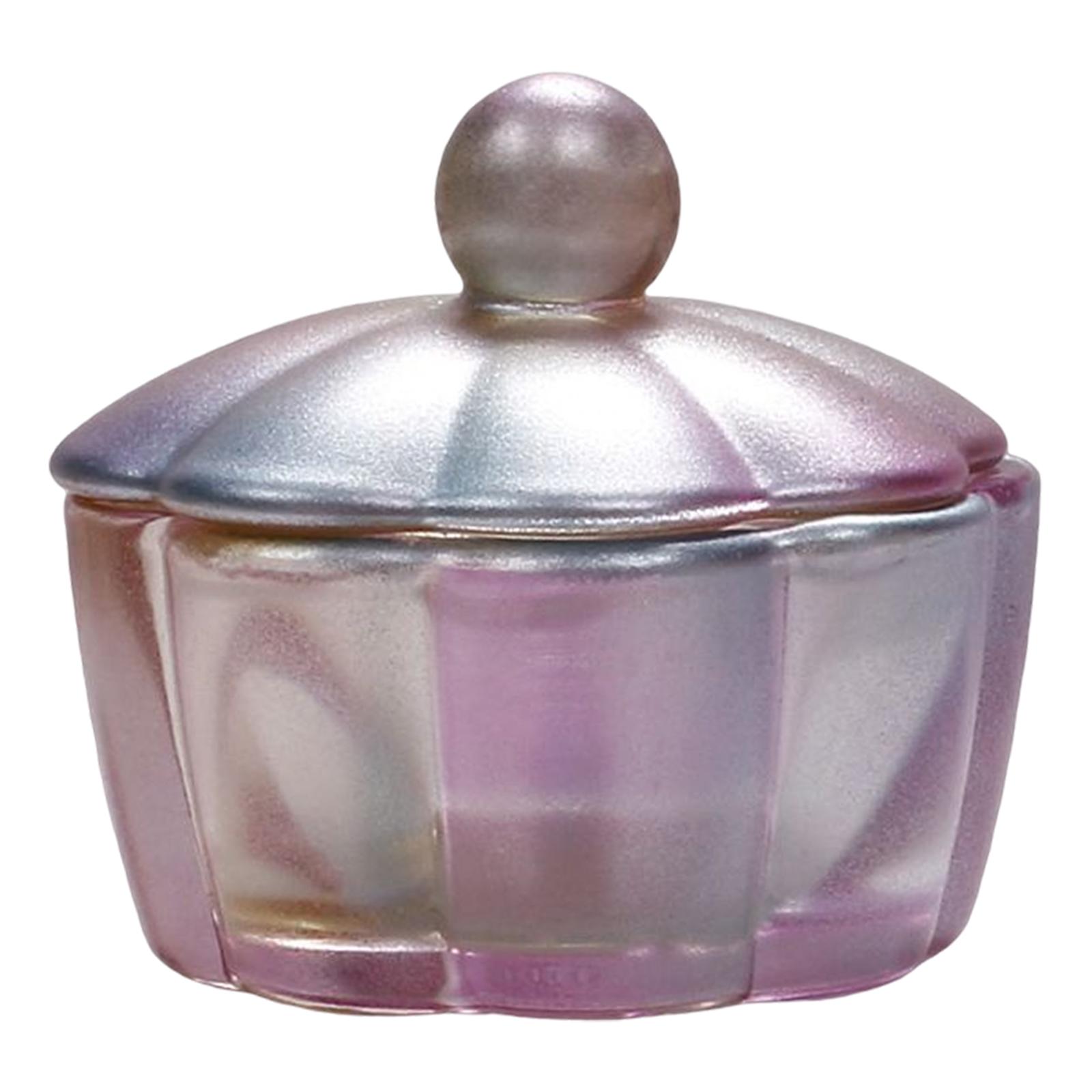 Ioensy - Nail Art Crystal Glass Bowl Cup Para Nail Salon Cristalería Illusory Silver