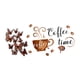thumbnail image 4 of Pegatinas de Pared con Forma de Taza de Café Y Mariposas Tridimensionales, Decoración de Fondo de PVC, Papel Tapiz para Oficina, Sala de Juegos, Venta, 4 of 5