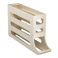 Magideal - Soporte Para Huevos Para Refrigerador, Contenedor Automático Para Huevos Rodantes, Almacenamiento, Dispensador De Huevos Rodante Para Gabinete De , Beige