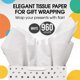 thumbnail image 3 of Papel de seda blanco Party Solids para bolsas de regalo, 15 x 20 pulgadas, 960 hojas, 3 of 3